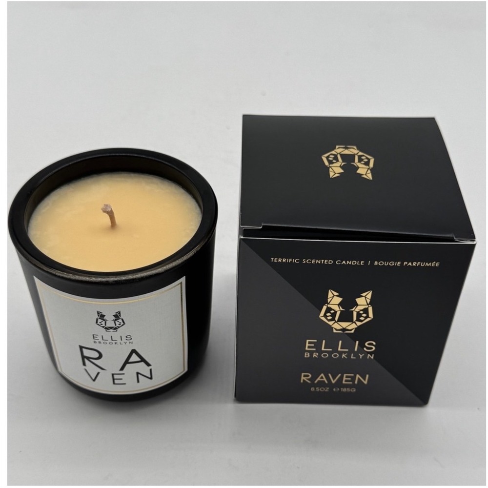 Ellis Brooklyn Raven Candle - Terrific Scented Candle -‎ 6.5 oz New in Box